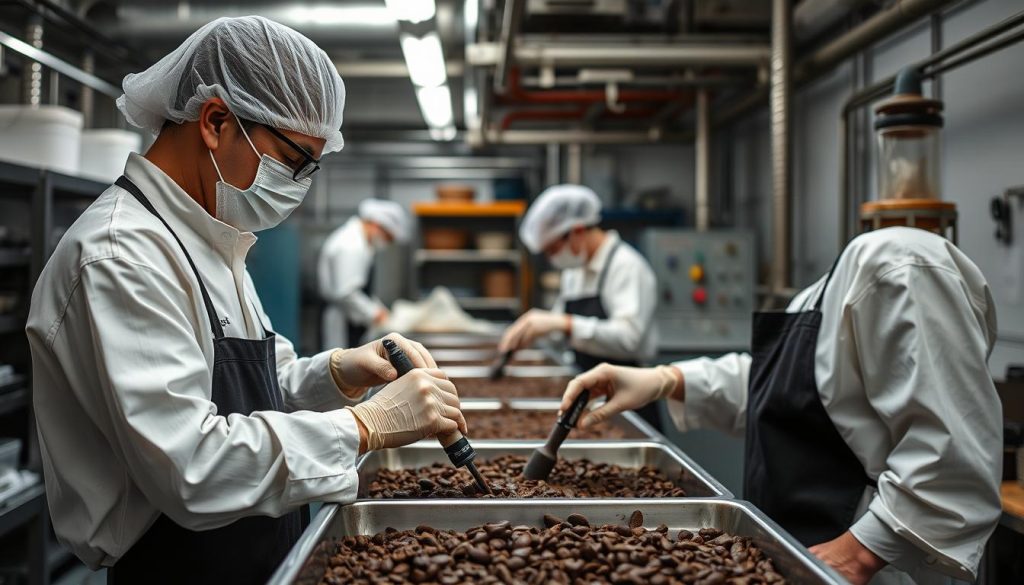 High-quality mushroom chocolate production, highlighting the importance of quality for maximum benefits of mushroom chocolate
