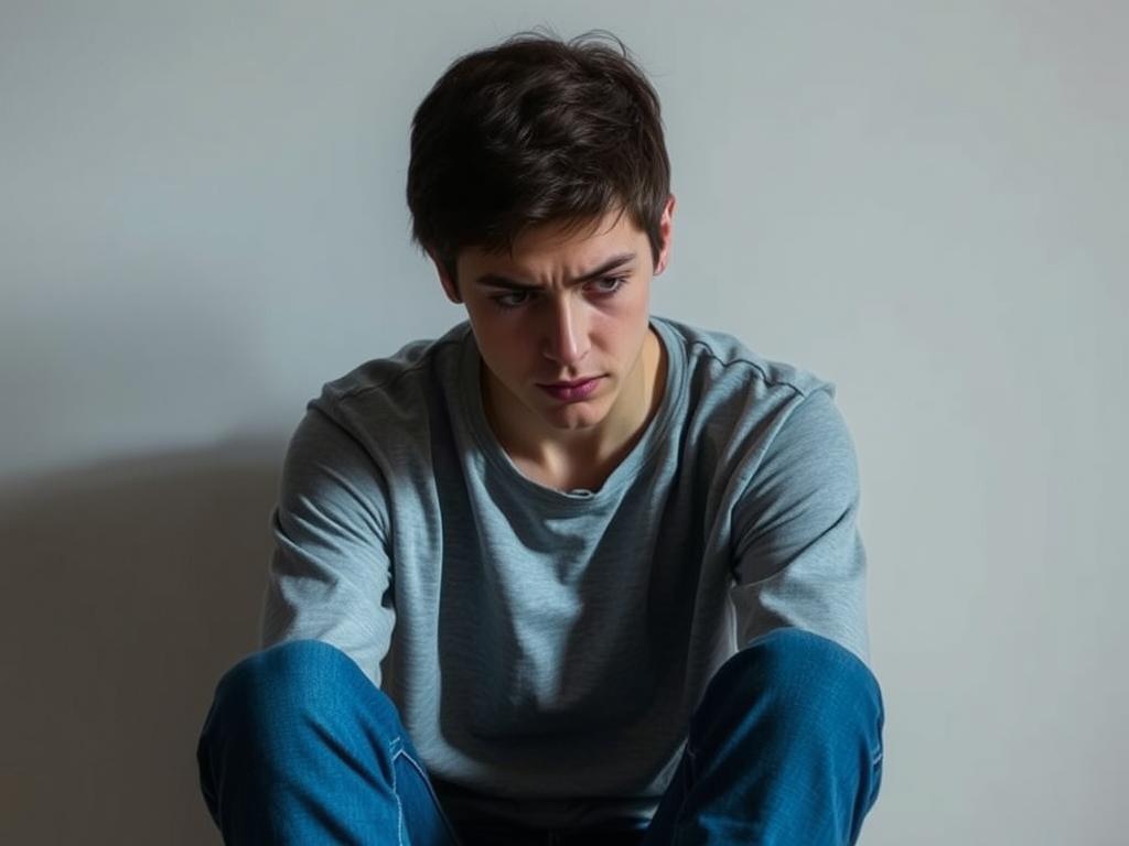 Person showing signs of distress after DMT vape use, looking anxious and disoriented